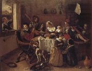 Jan Steen The cheerful family oil on canvas